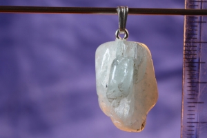 Anhänger gestiftet Aquamarin Unikat