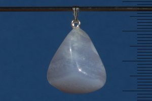 Anhänger gestiftet Chalcedon Unikat