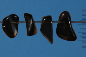 Anhänger gebohrt Lamellen-Obsidian